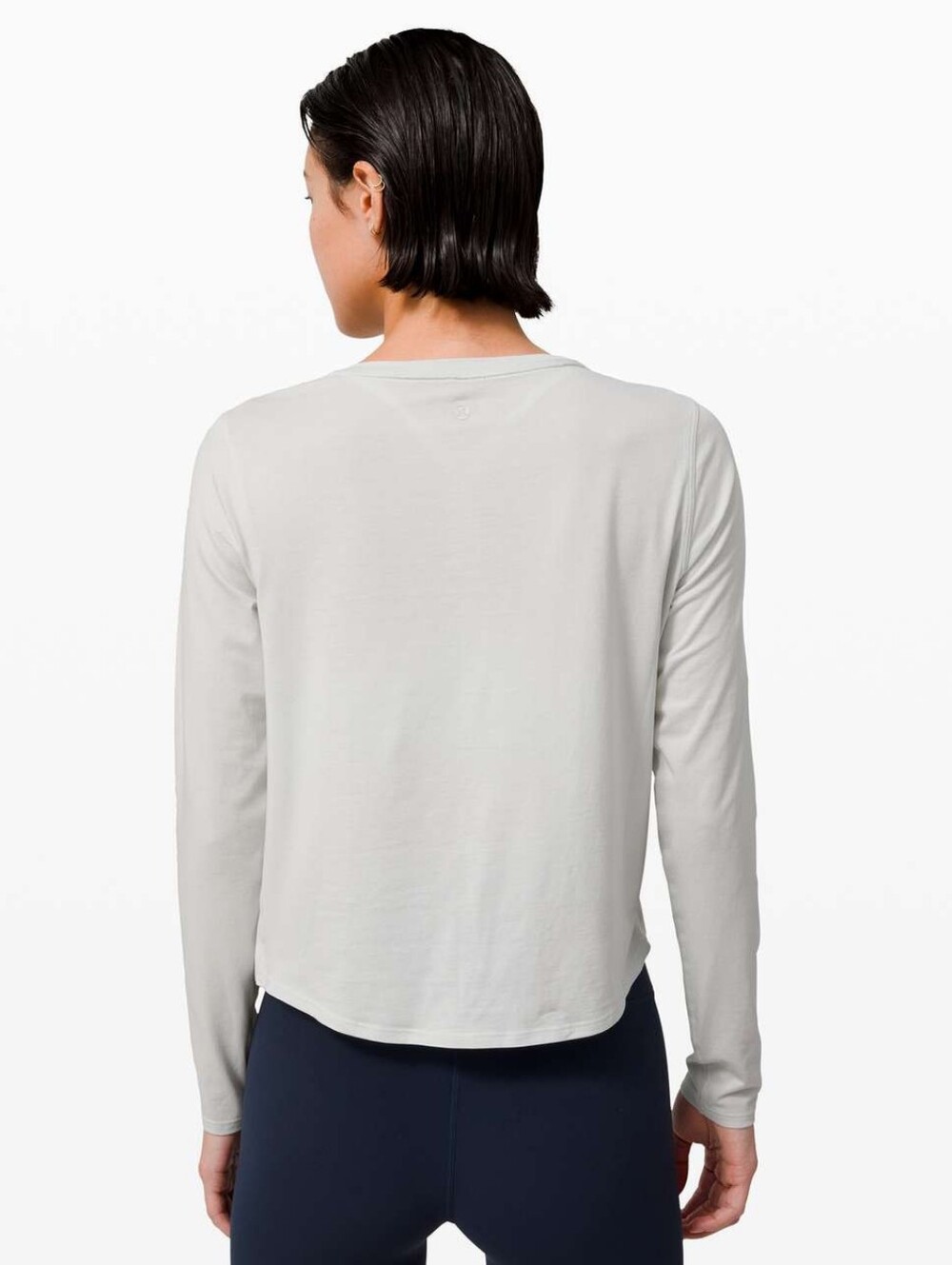 Lululemon Athletica Pleats and Thank you Long Sleeve Shirt In 'Vapor' - Size 8 - Picture 2 of 6